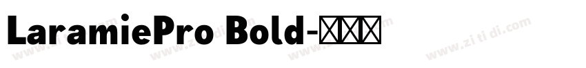 LaramiePro Bold字体转换
